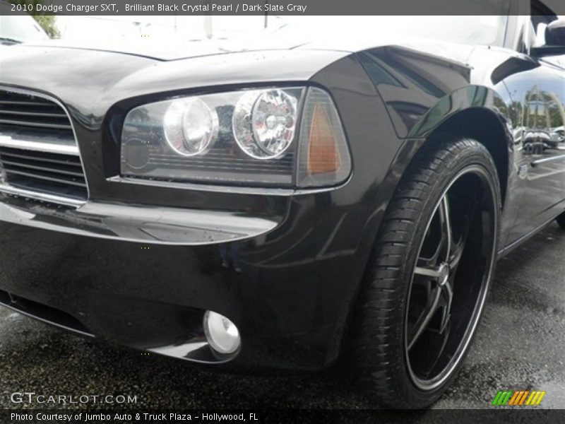 Brilliant Black Crystal Pearl / Dark Slate Gray 2010 Dodge Charger SXT