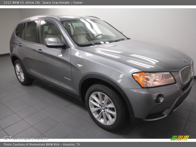 Space Gray Metallic / Oyster 2013 BMW X3 xDrive 28i