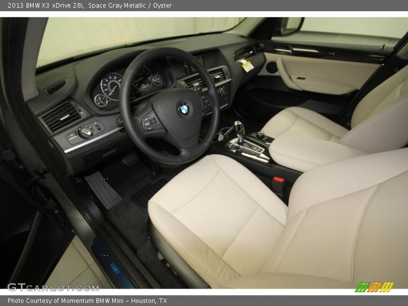 Space Gray Metallic / Oyster 2013 BMW X3 xDrive 28i