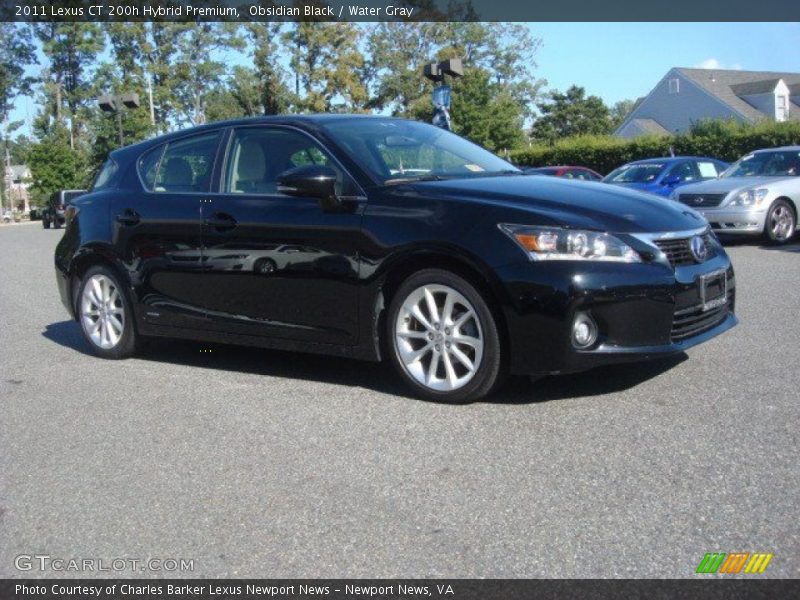 Obsidian Black / Water Gray 2011 Lexus CT 200h Hybrid Premium