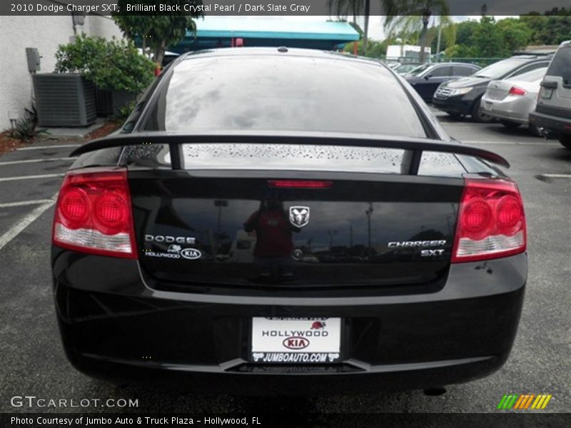 Brilliant Black Crystal Pearl / Dark Slate Gray 2010 Dodge Charger SXT