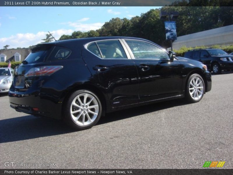 Obsidian Black / Water Gray 2011 Lexus CT 200h Hybrid Premium