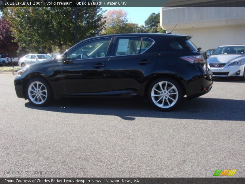 Obsidian Black / Water Gray 2011 Lexus CT 200h Hybrid Premium