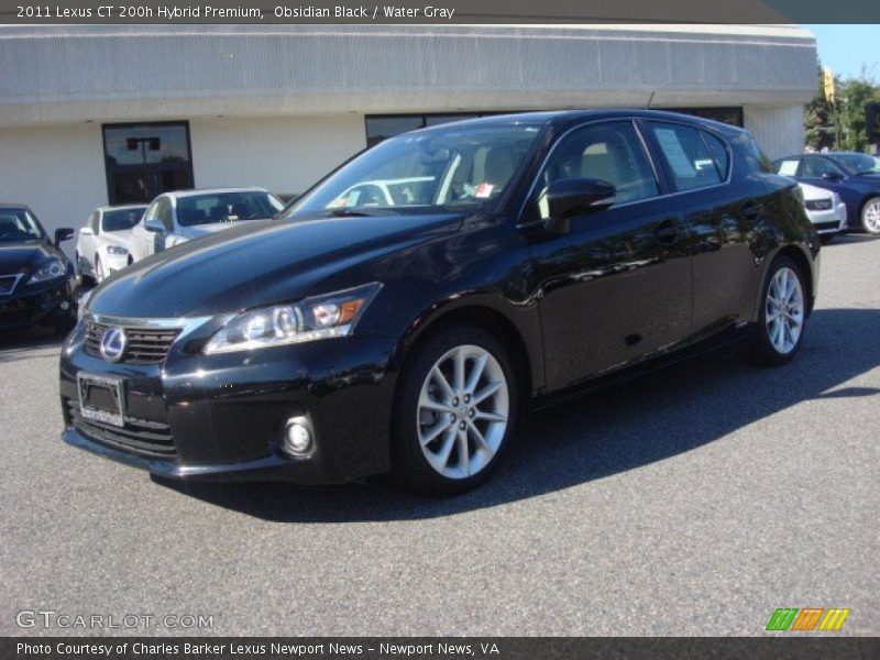 Obsidian Black / Water Gray 2011 Lexus CT 200h Hybrid Premium