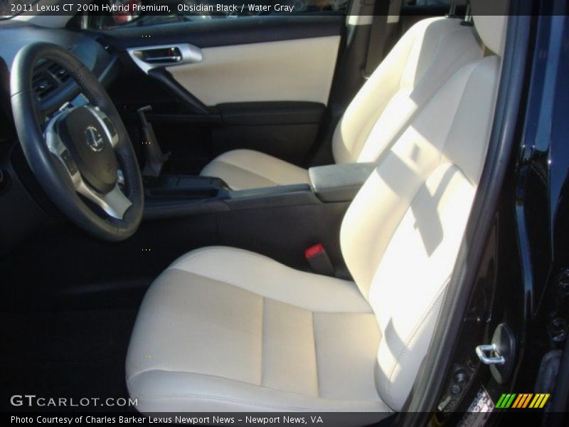 Obsidian Black / Water Gray 2011 Lexus CT 200h Hybrid Premium