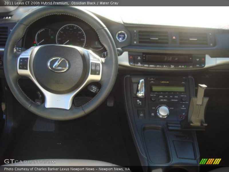 Obsidian Black / Water Gray 2011 Lexus CT 200h Hybrid Premium