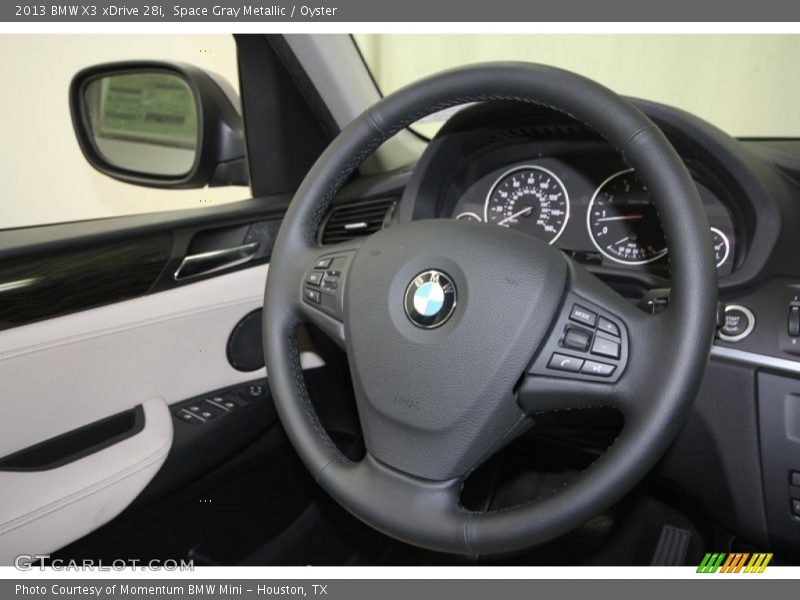 Space Gray Metallic / Oyster 2013 BMW X3 xDrive 28i