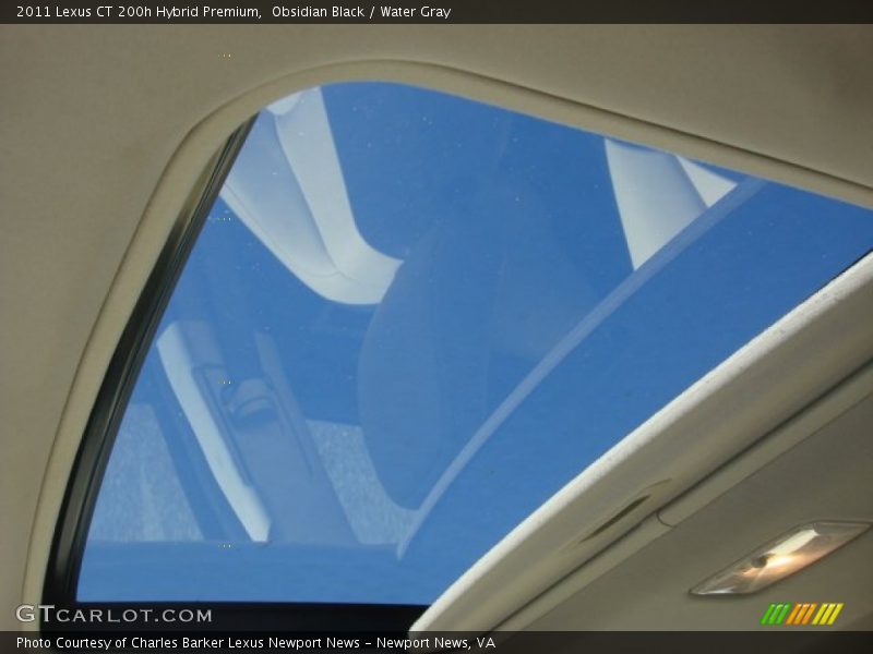 Obsidian Black / Water Gray 2011 Lexus CT 200h Hybrid Premium