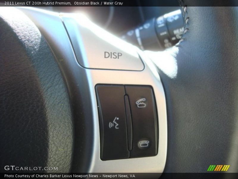 Obsidian Black / Water Gray 2011 Lexus CT 200h Hybrid Premium