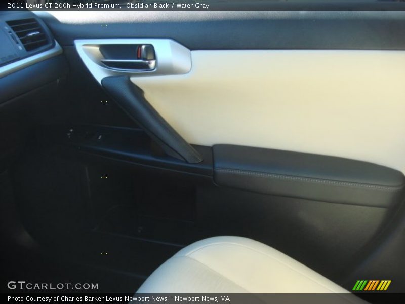 Obsidian Black / Water Gray 2011 Lexus CT 200h Hybrid Premium