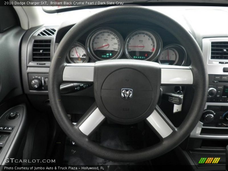 Brilliant Black Crystal Pearl / Dark Slate Gray 2010 Dodge Charger SXT