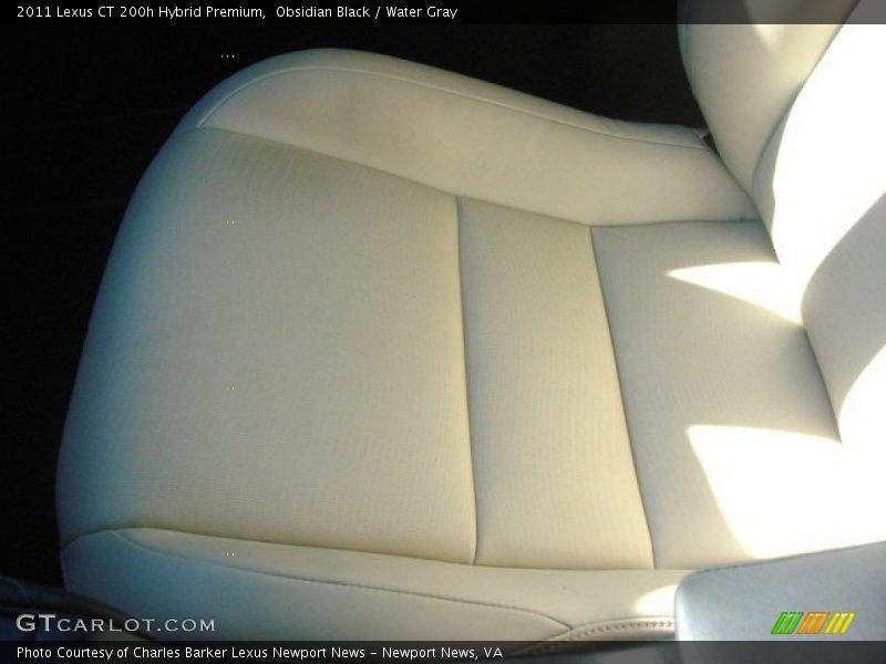 Obsidian Black / Water Gray 2011 Lexus CT 200h Hybrid Premium