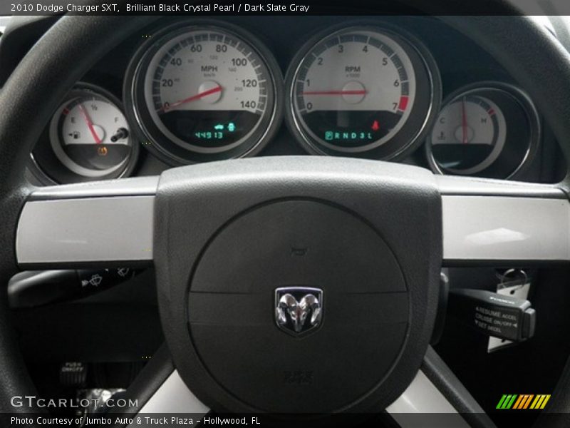 Brilliant Black Crystal Pearl / Dark Slate Gray 2010 Dodge Charger SXT