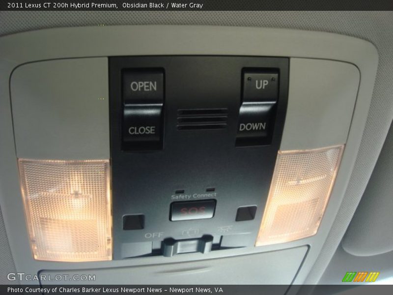 Obsidian Black / Water Gray 2011 Lexus CT 200h Hybrid Premium