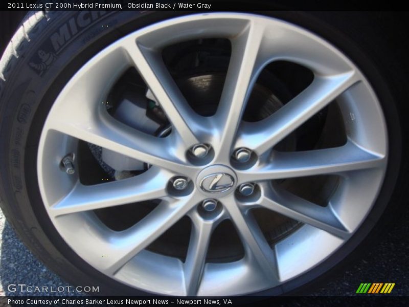 Obsidian Black / Water Gray 2011 Lexus CT 200h Hybrid Premium