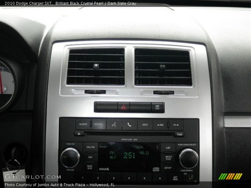 Brilliant Black Crystal Pearl / Dark Slate Gray 2010 Dodge Charger SXT