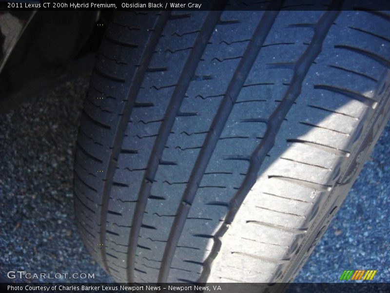 Obsidian Black / Water Gray 2011 Lexus CT 200h Hybrid Premium