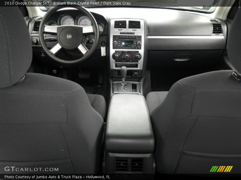 Brilliant Black Crystal Pearl / Dark Slate Gray 2010 Dodge Charger SXT
