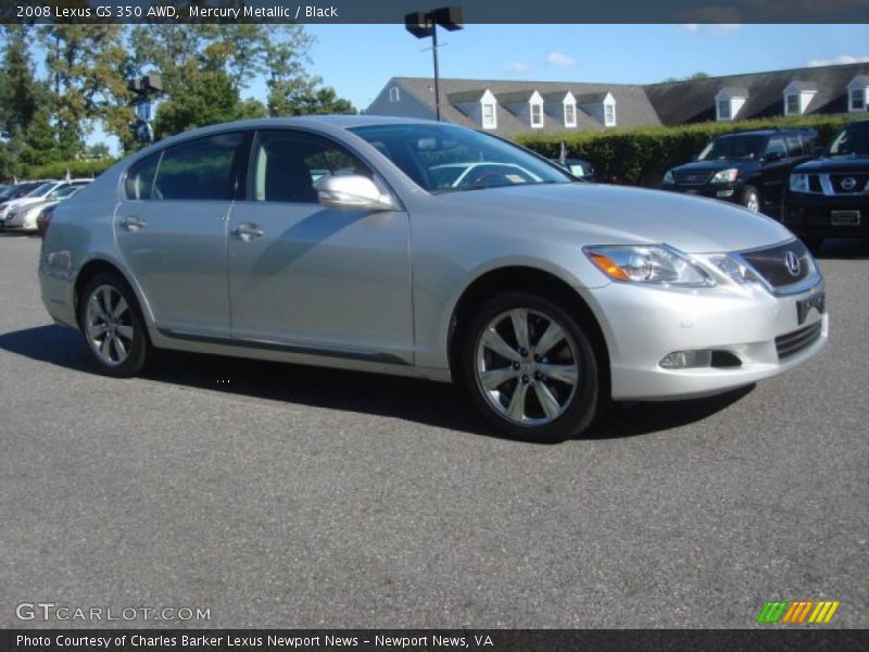 Mercury Metallic / Black 2008 Lexus GS 350 AWD