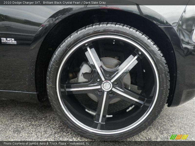 Brilliant Black Crystal Pearl / Dark Slate Gray 2010 Dodge Charger SXT