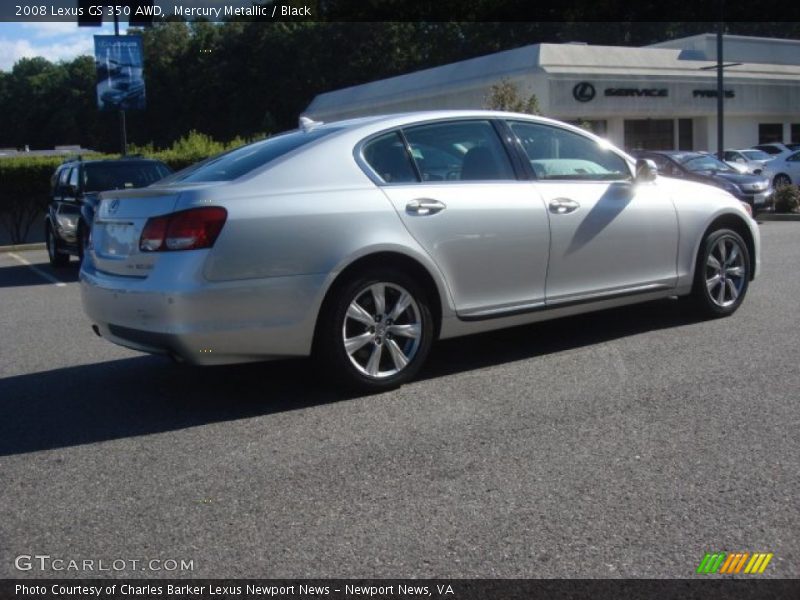 Mercury Metallic / Black 2008 Lexus GS 350 AWD