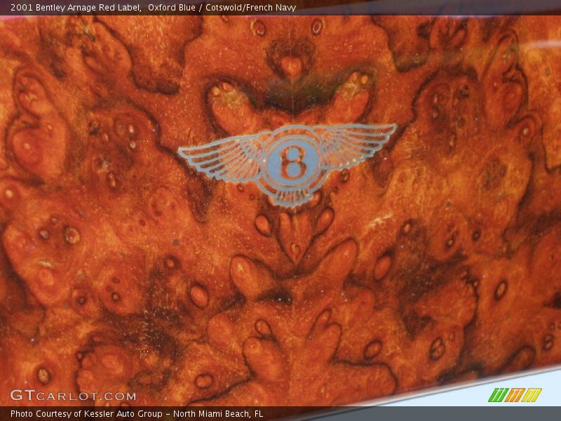 Burr Veneer with Bentley Logo - 2001 Bentley Arnage Red Label