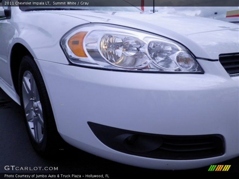 Summit White / Gray 2011 Chevrolet Impala LT