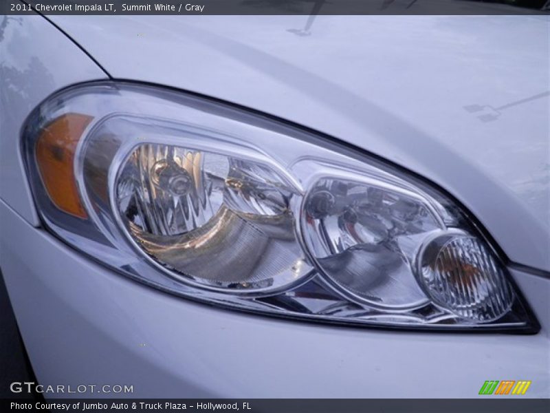 Summit White / Gray 2011 Chevrolet Impala LT