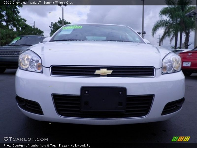 Summit White / Gray 2011 Chevrolet Impala LT
