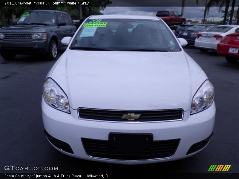 Summit White / Gray 2011 Chevrolet Impala LT