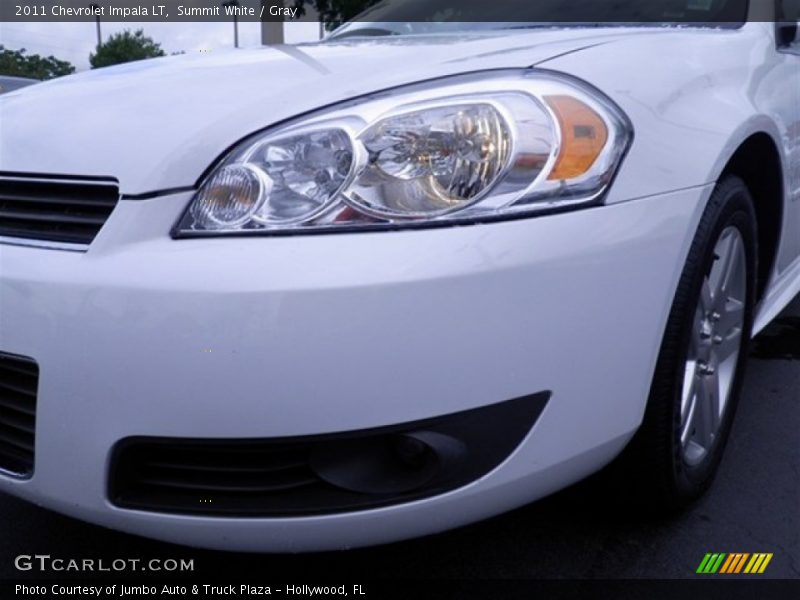 Summit White / Gray 2011 Chevrolet Impala LT