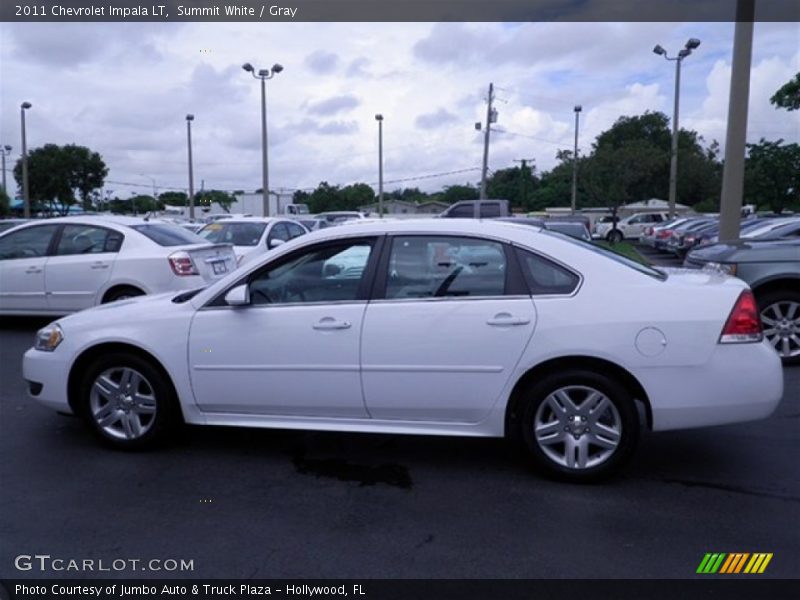 Summit White / Gray 2011 Chevrolet Impala LT