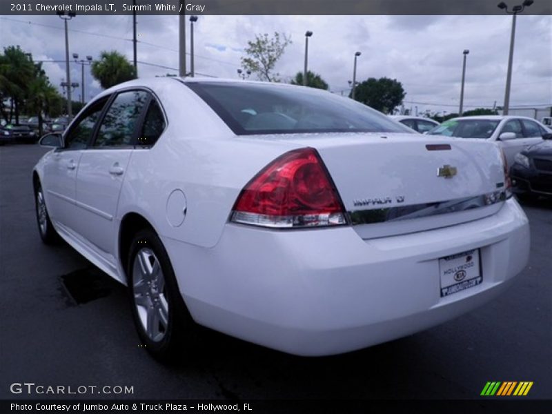 Summit White / Gray 2011 Chevrolet Impala LT
