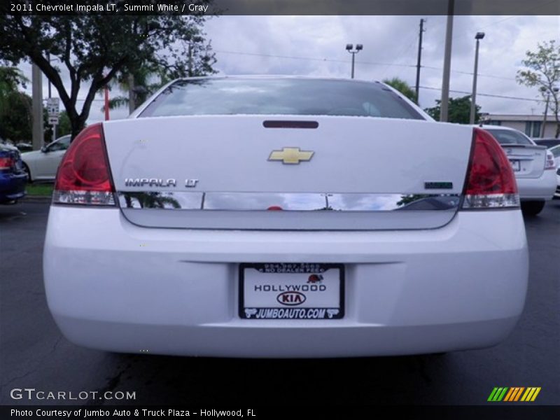 Summit White / Gray 2011 Chevrolet Impala LT