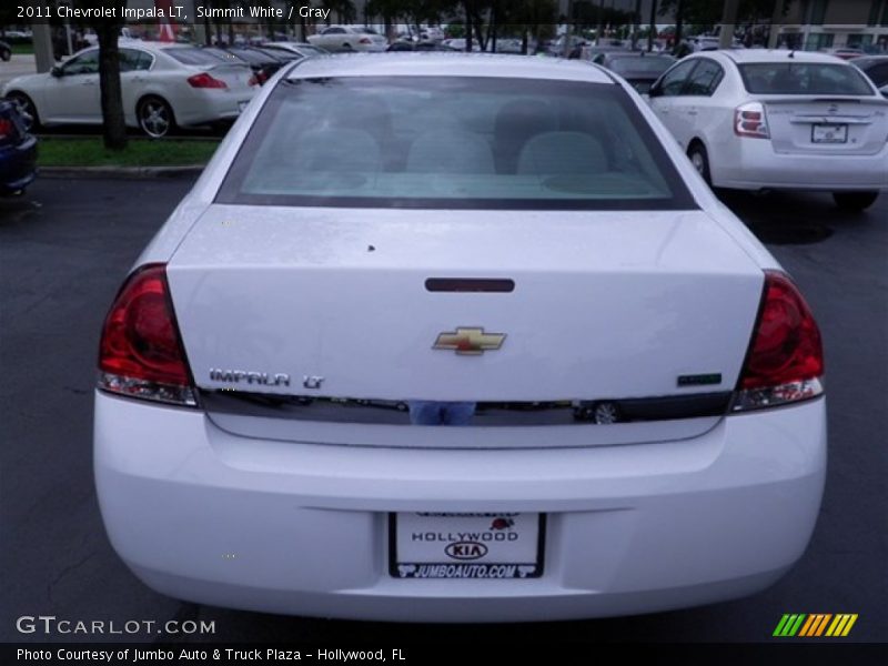 Summit White / Gray 2011 Chevrolet Impala LT