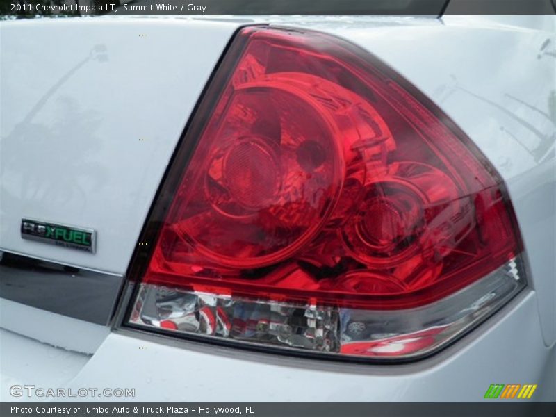 Summit White / Gray 2011 Chevrolet Impala LT