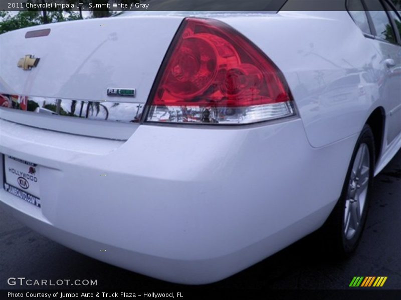 Summit White / Gray 2011 Chevrolet Impala LT
