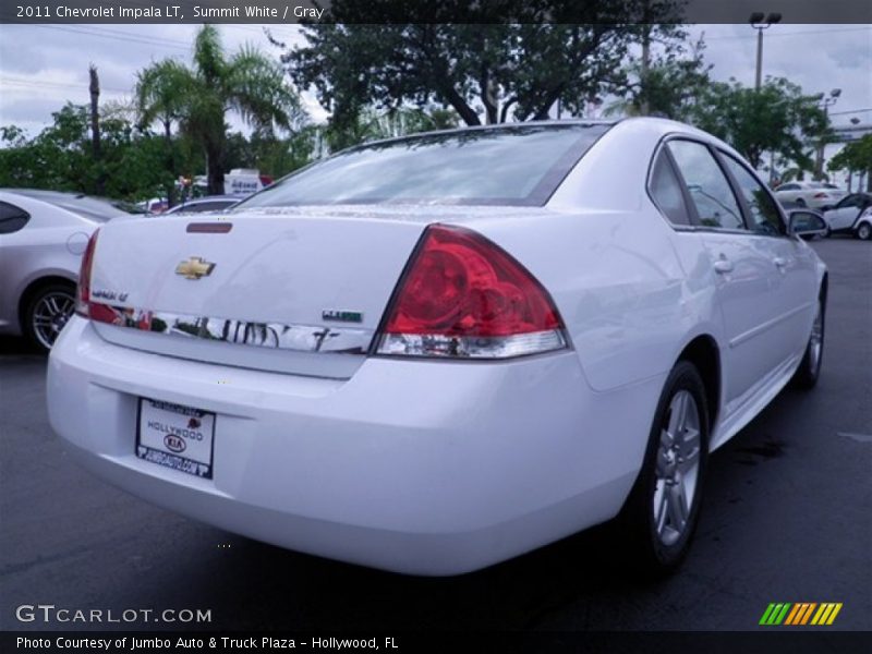 Summit White / Gray 2011 Chevrolet Impala LT