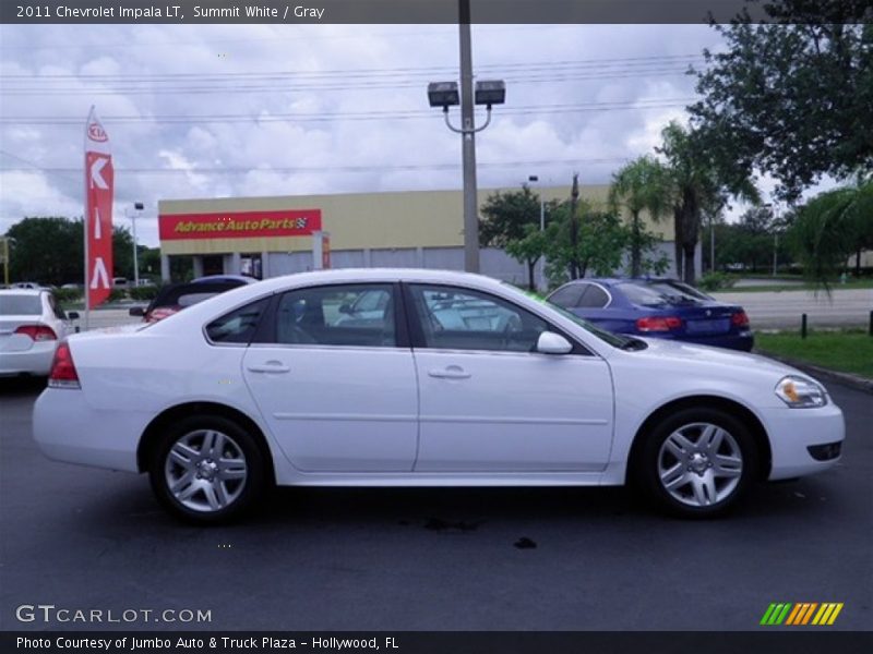 Summit White / Gray 2011 Chevrolet Impala LT