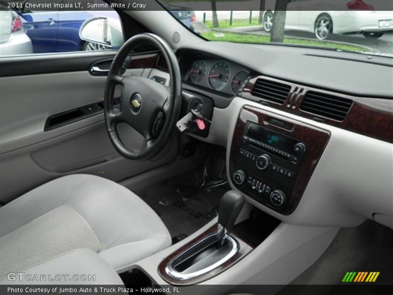 Summit White / Gray 2011 Chevrolet Impala LT