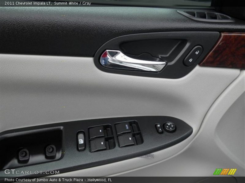 Summit White / Gray 2011 Chevrolet Impala LT