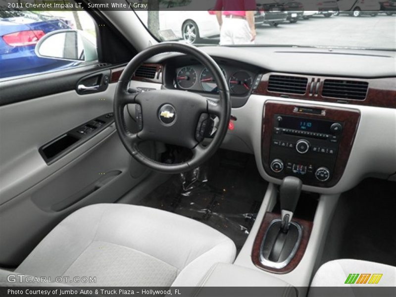 Summit White / Gray 2011 Chevrolet Impala LT