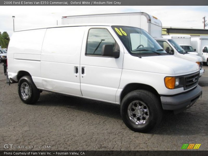 Oxford White / Medium Flint Grey 2006 Ford E Series Van E350 Commercial