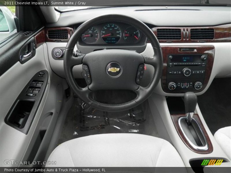 Summit White / Gray 2011 Chevrolet Impala LT