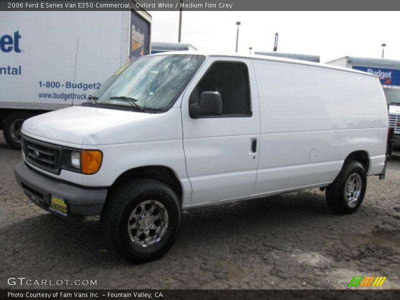 Oxford White / Medium Flint Grey 2006 Ford E Series Van E350 Commercial