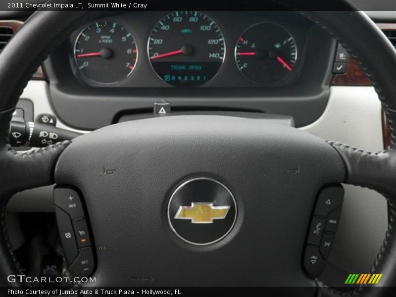 Summit White / Gray 2011 Chevrolet Impala LT