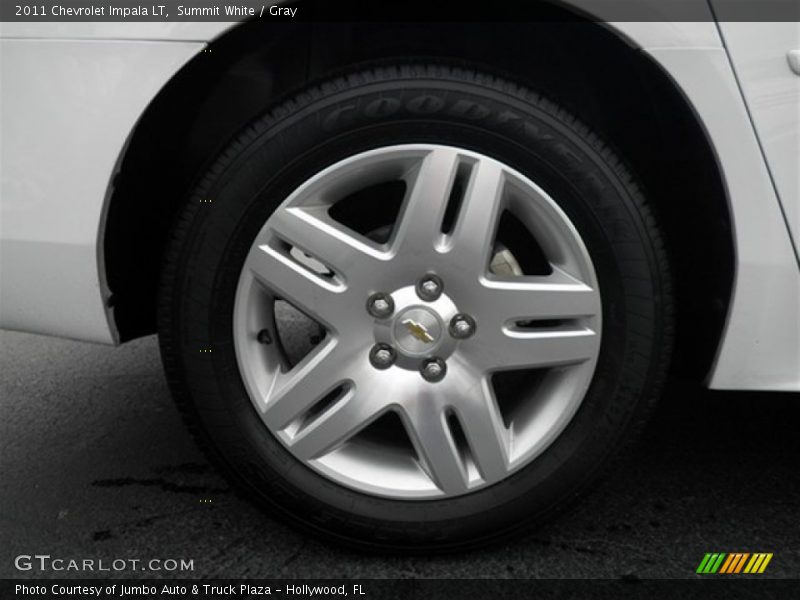 Summit White / Gray 2011 Chevrolet Impala LT