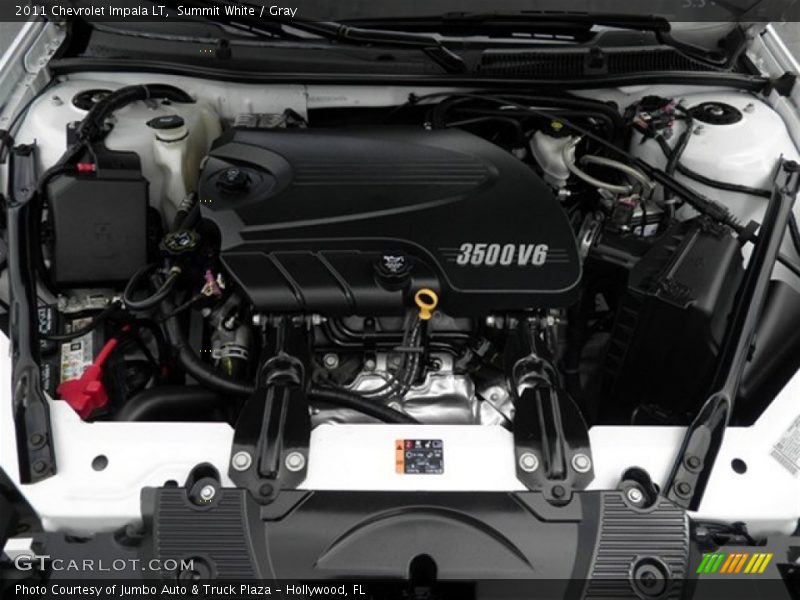 Summit White / Gray 2011 Chevrolet Impala LT