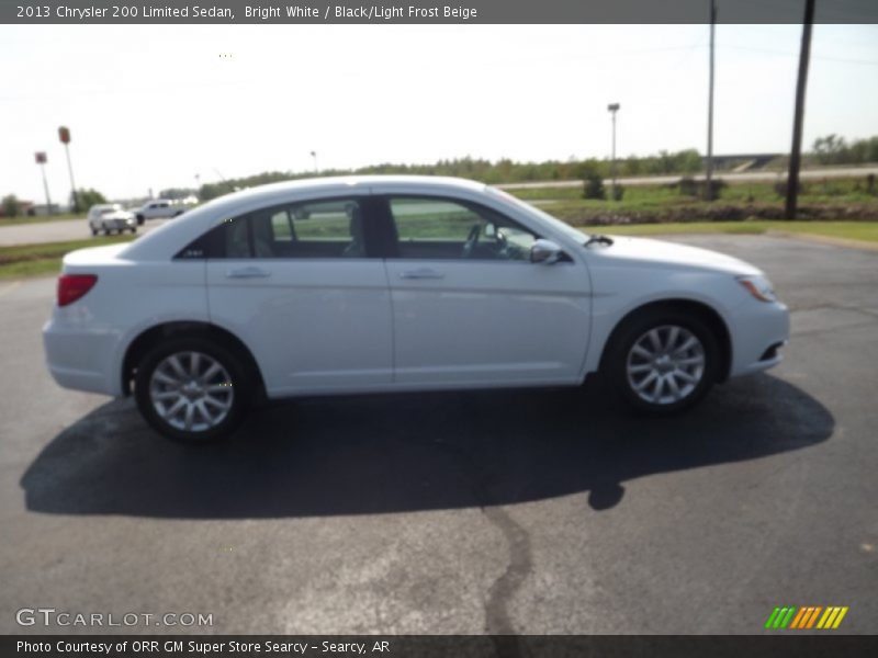 Bright White / Black/Light Frost Beige 2013 Chrysler 200 Limited Sedan