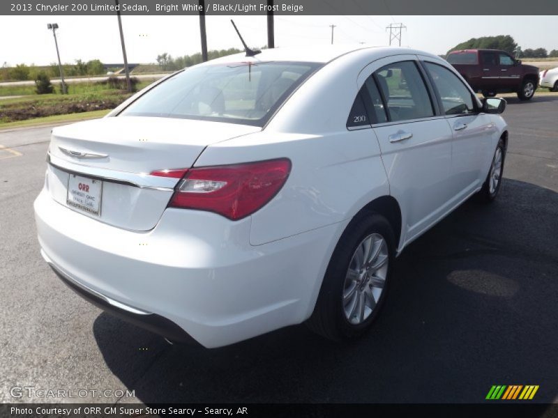 Bright White / Black/Light Frost Beige 2013 Chrysler 200 Limited Sedan